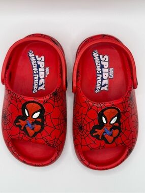 Marvel Kids Red Spidey Slip-On Clog Sandals